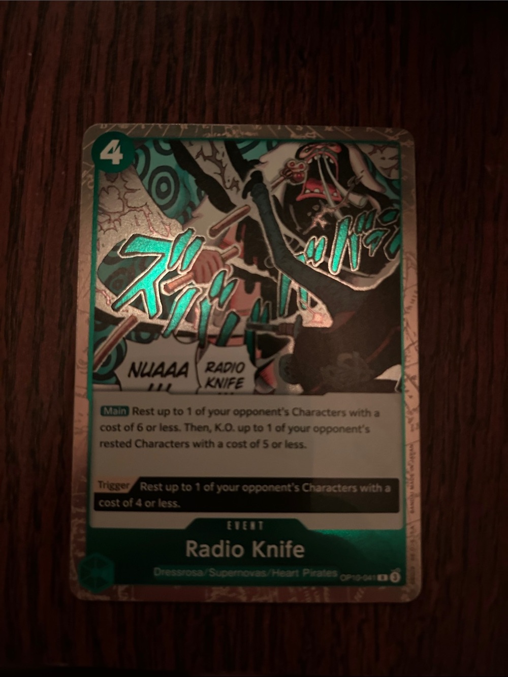 Radio Knife Holo Event Card